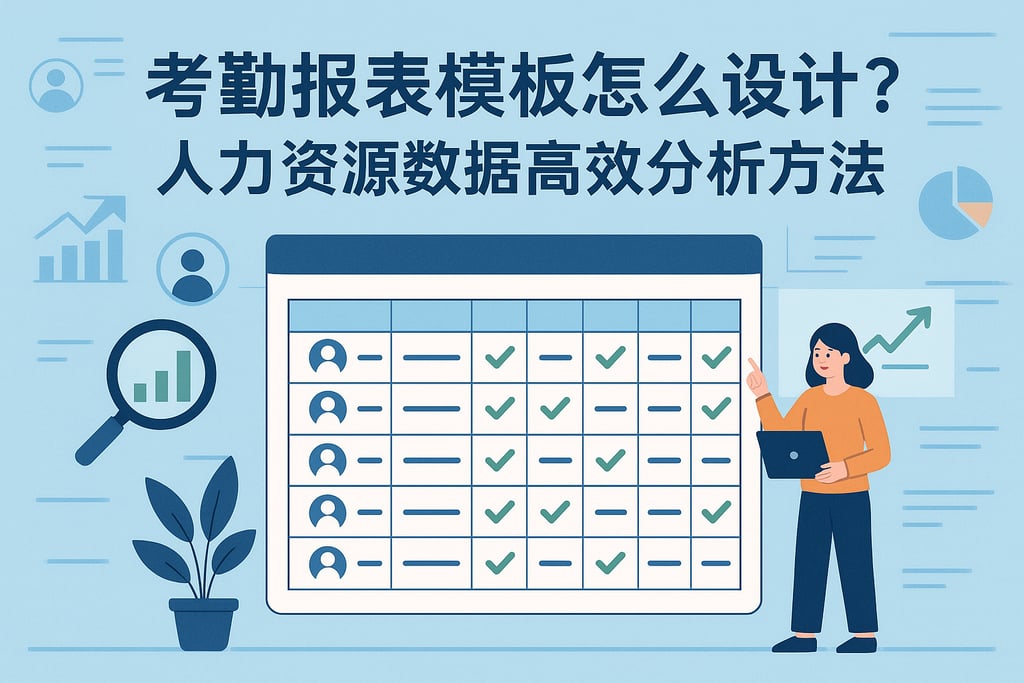 考勤报表模板怎么设计？人力资源数据高效分析方法