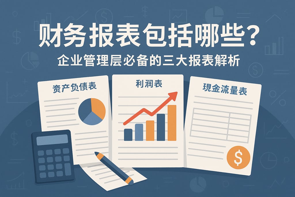 财务报表包括哪些？企业管理层必备的三大报表解析