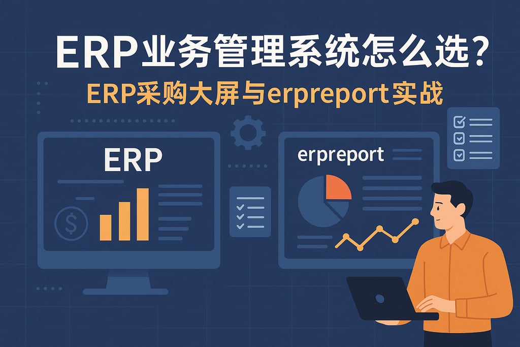 ERP业务管理系统怎么选？ERP采购大屏与erpreport实战