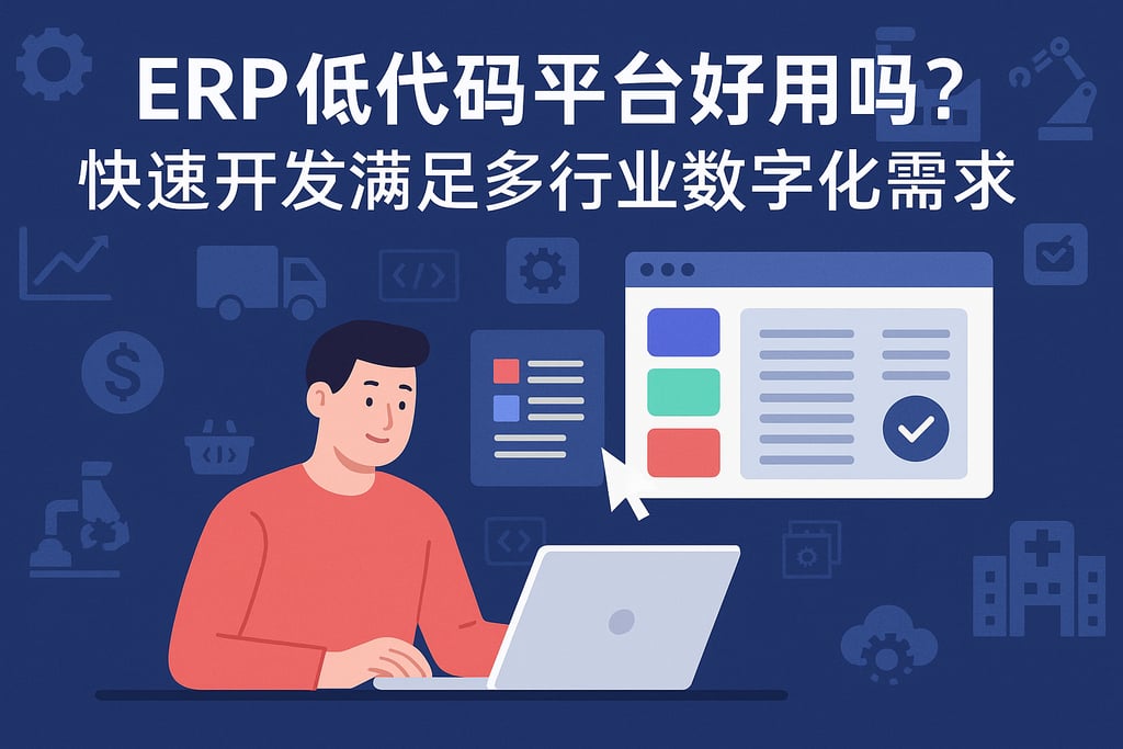 ERP低代码平台好用吗？快速开发满足多行业数字化需求