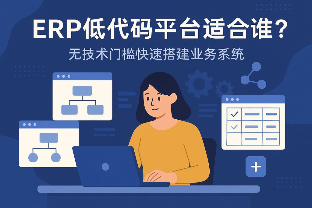 ERP低代码平台适合谁？无技术门槛快速搭建业务系统