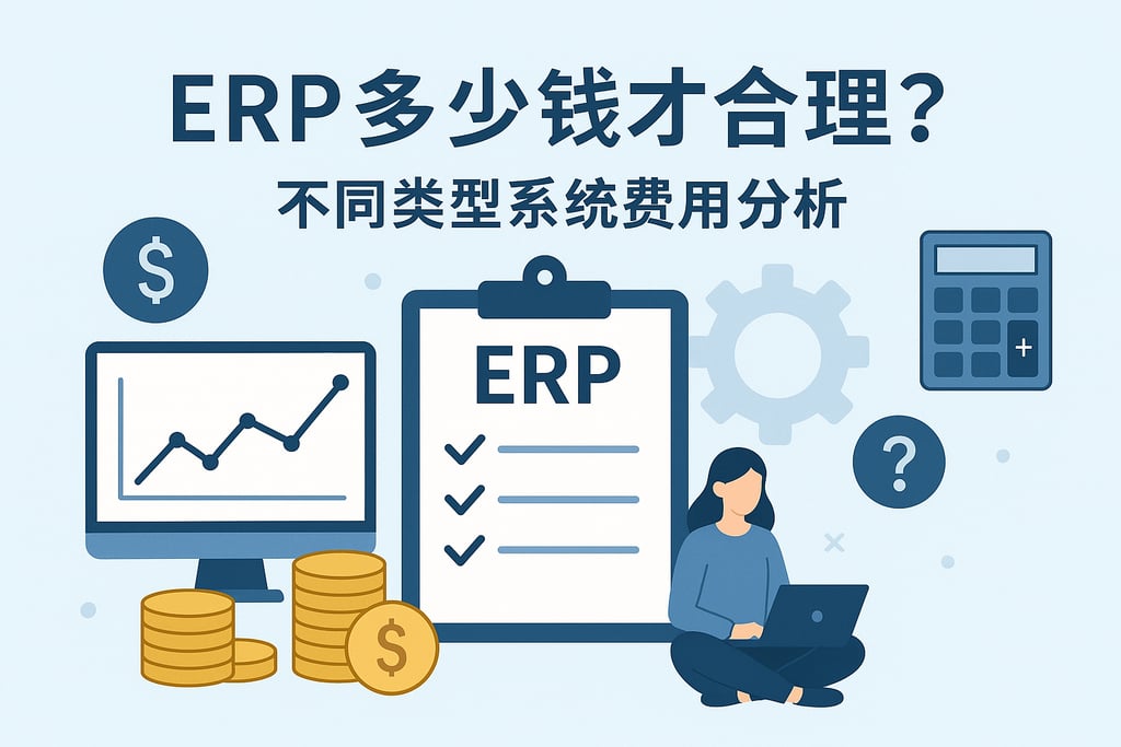 ERP多少钱才合理？不同类型系统费用分析