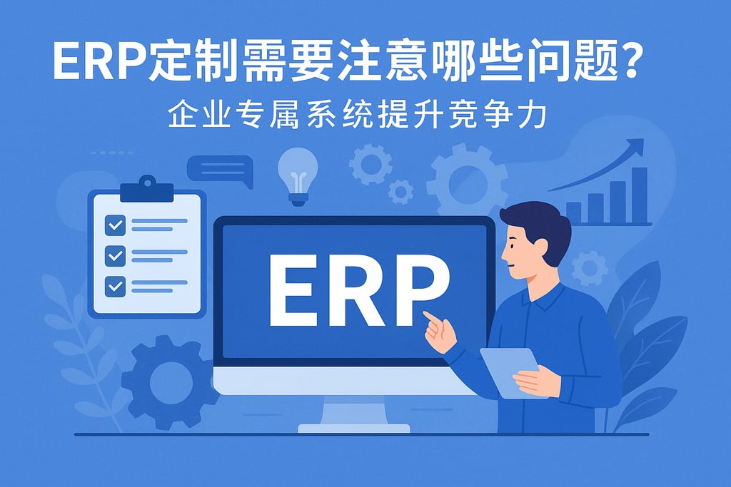 ERP定制需要注意哪些问题？企业专属系统提升竞争力