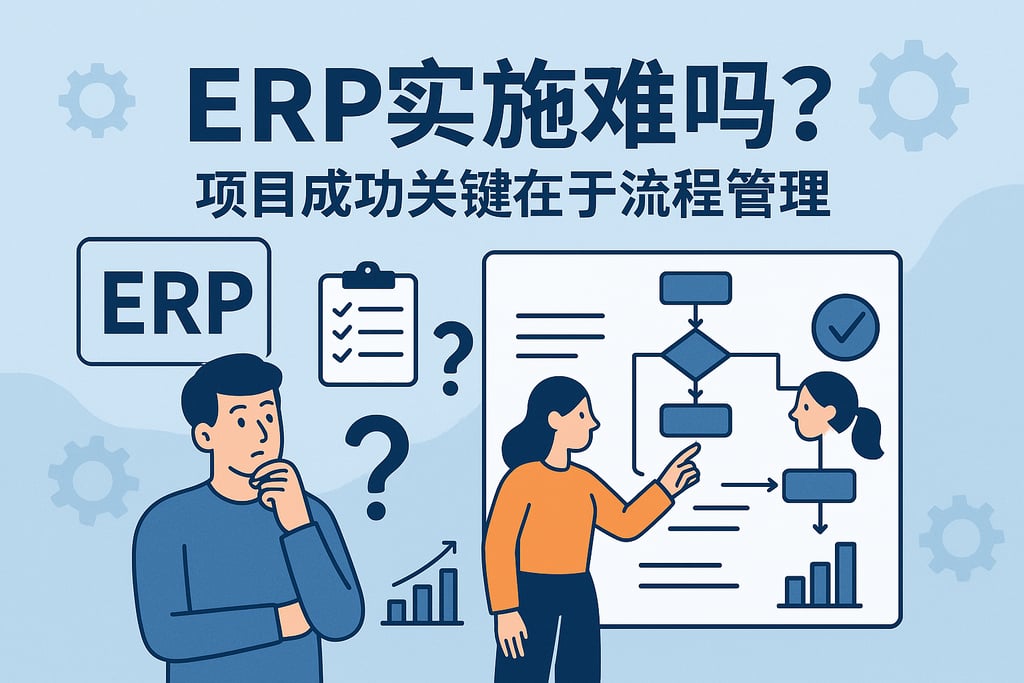 ERP实施难吗？项目成功关键在于流程管理