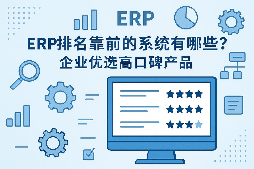 ERP排名靠前的系统有哪些？企业优选高口碑产品