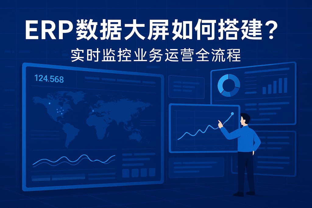 ERP数据大屏如何搭建？实时监控业务运营全流程