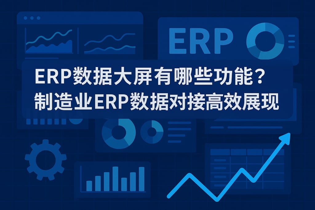 ERP数据大屏有哪些功能？制造业ERP数据对接高效展现