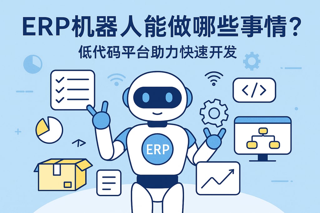 ERP机器人能做哪些事情？低代码平台助力快速开发