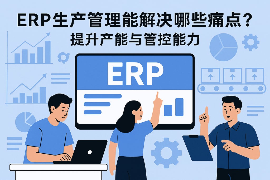 ERP生产管理能解决哪些痛点？提升产能与管控能力