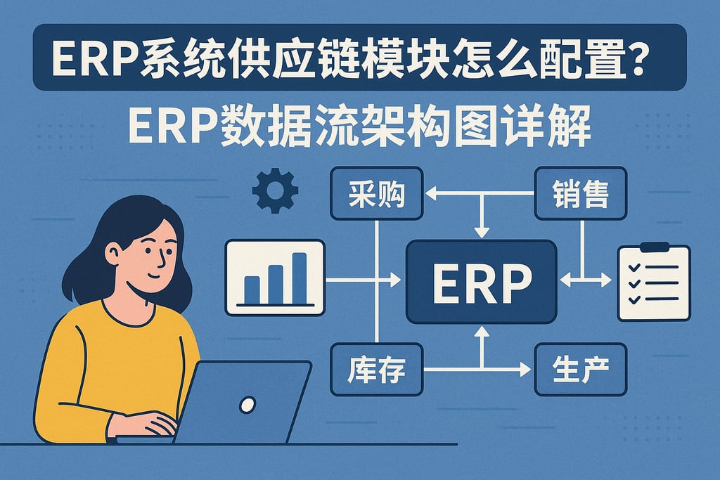 ERP系统供应链模块怎么配置？ERP数据流架构图详解