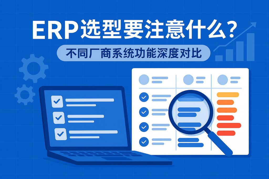 ERP选型要注意什么？不同厂商系统功能深度对比