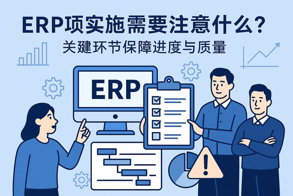 ERP项目实施需要注意什么？关键环节保障进度与质量