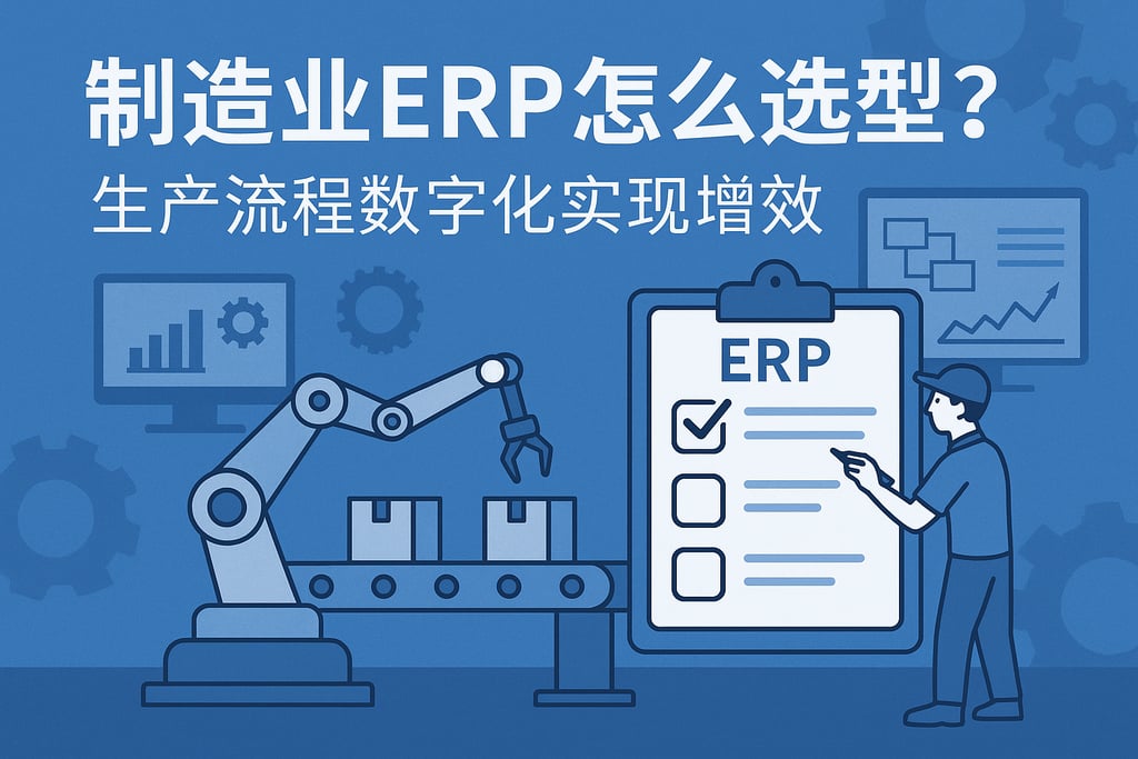 制造业ERP怎么选型？生产流程数字化实现增效