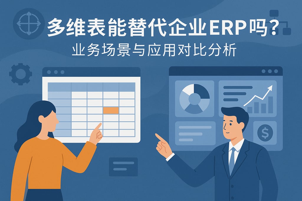 多维表能替代企业ERP吗？业务场景与应用对比分析