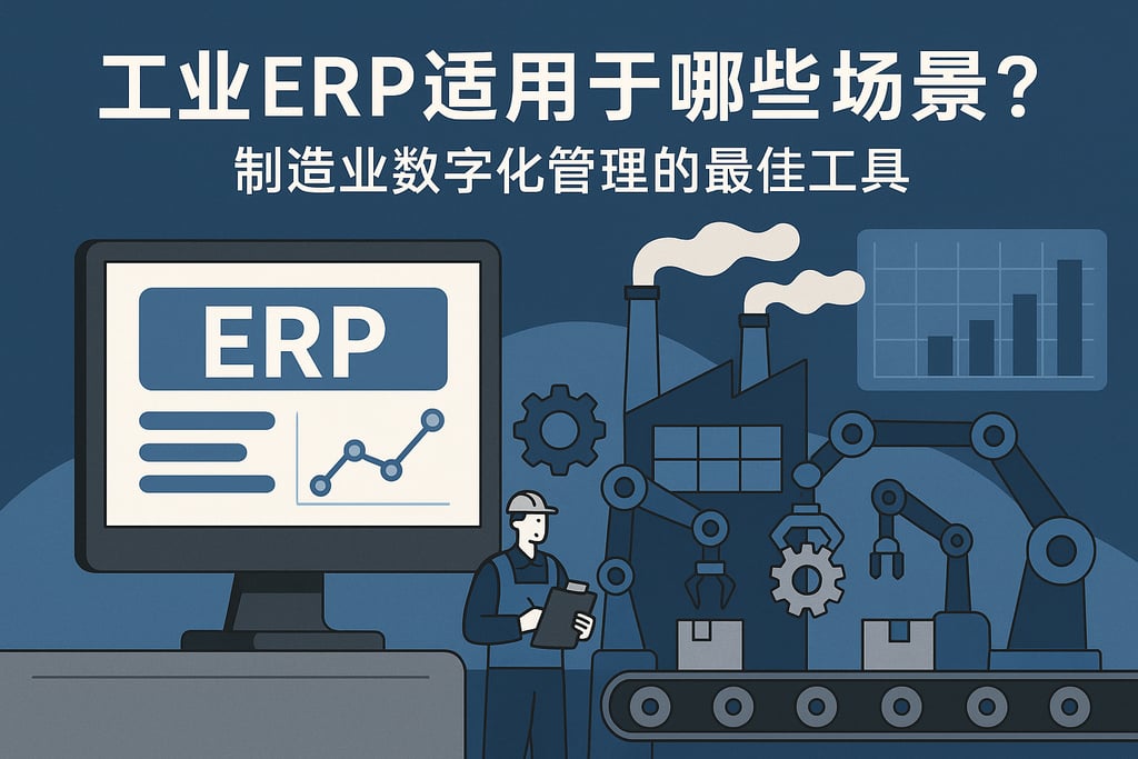 工业ERP适用于哪些场景？制造业数字化管理的最佳工具