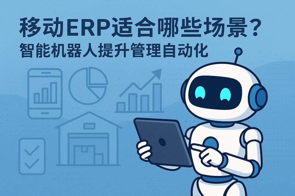 移动ERP适合哪些场景？智能机器人提升管理自动化