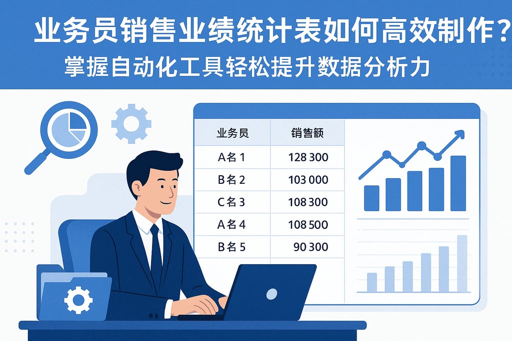 业务员销售业绩统计表如何高效制作？掌握自动化工具轻松提升数据分析力