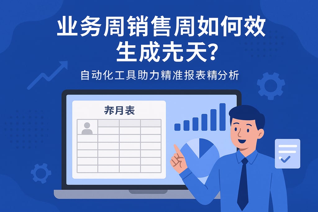 业务员销售周报表如何高效生成？自动化工具助力报表精准分析
