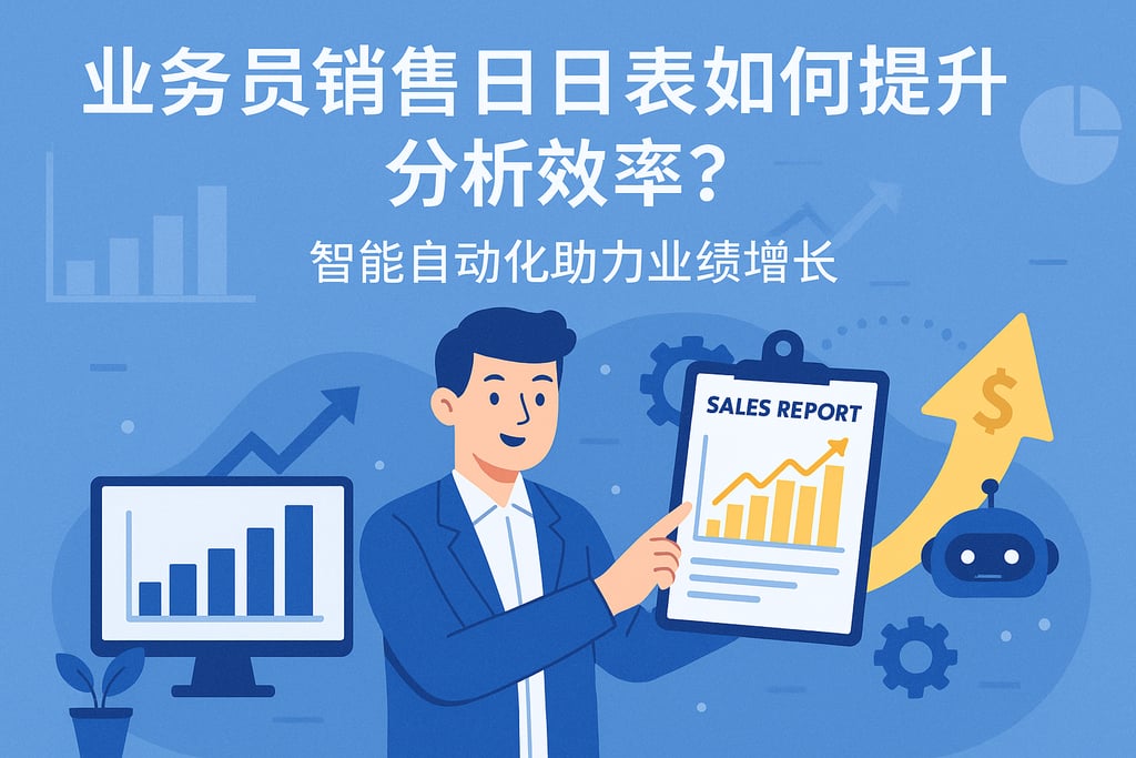 业务员销售日报表如何提升分析效率？智能自动化助力业绩增长