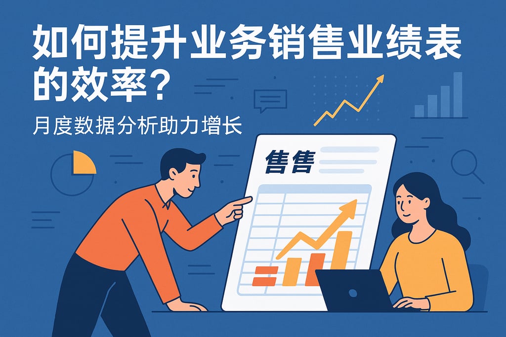 业务销售业绩表如何提升效率？月度数据分析助力增长