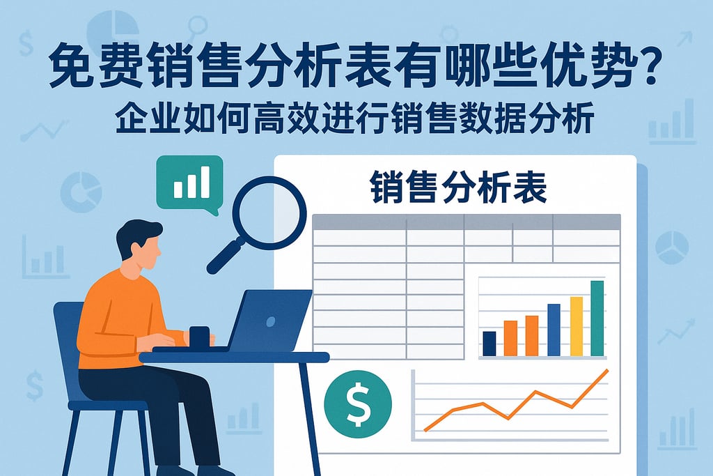 免费销售分析表格有哪些优势？企业如何高效进行销售数据分析