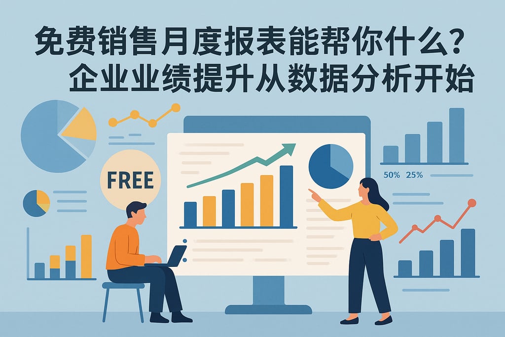 免费销售月度报表能帮你什么？企业业绩提升从数据分析开始