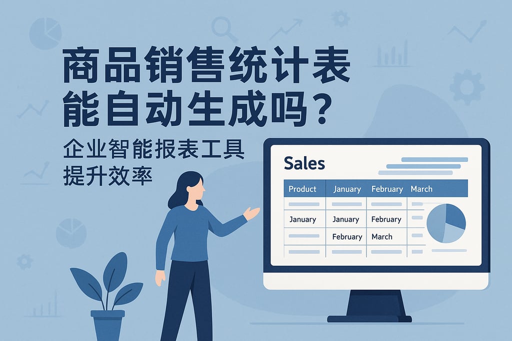 商品销售统计表能自动生成吗？企业智能报表工具提升效率