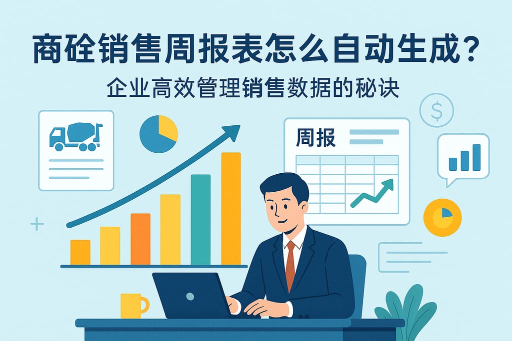 商砼销售周报表怎么自动生成？企业高效管理销售数据的秘诀