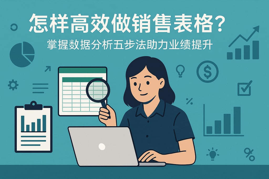 怎样高效做销售表格？掌握数据分析五步法助力业绩提升