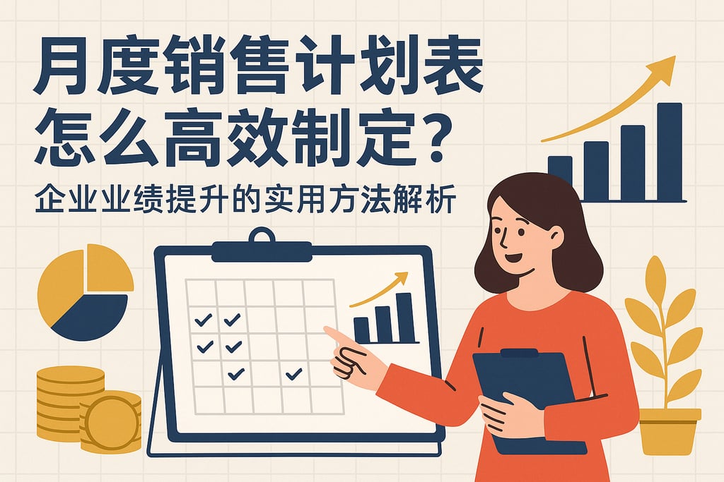 月度销售计划表怎么高效制定？企业业绩提升的实用方法解析