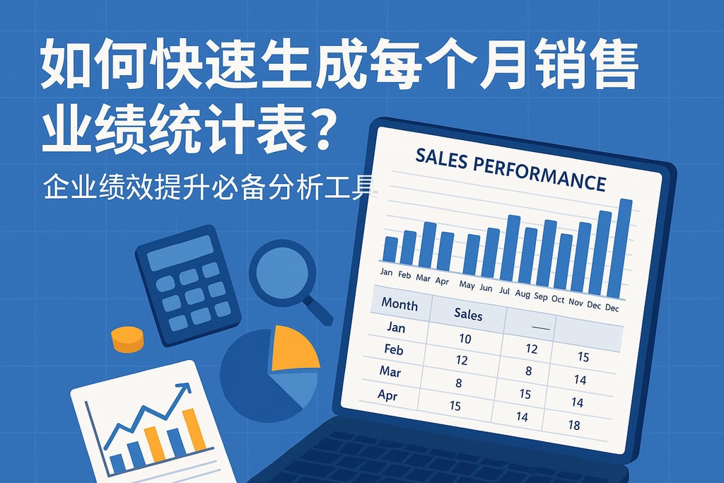 每个月销售业绩统计表如何快速生成？企业绩效提升必备分析工具