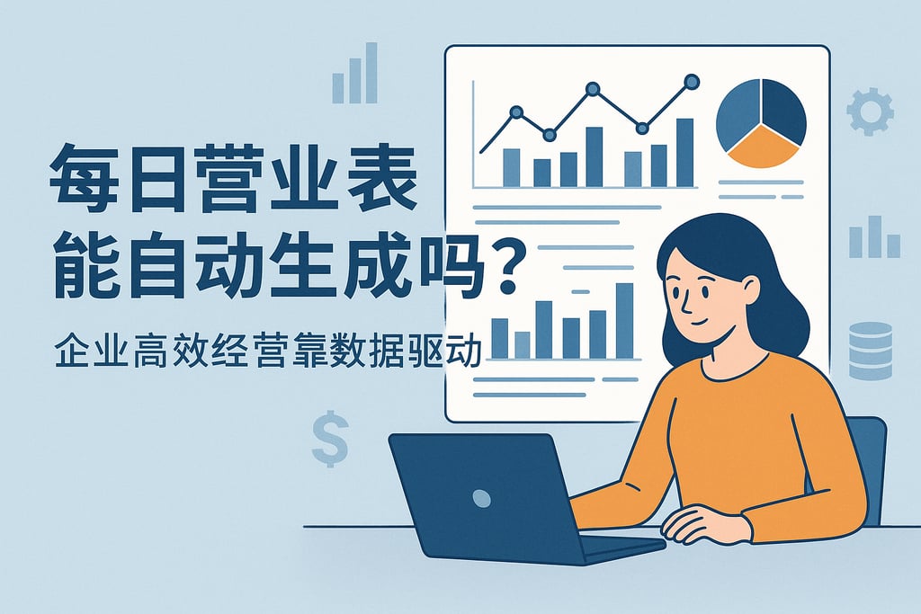 每日营业报表能自动生成吗？企业高效经营靠数据驱动