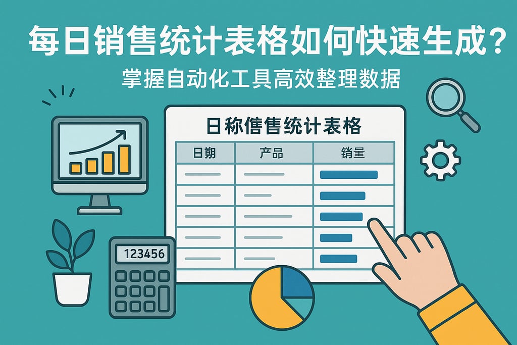 每日销售统计表格如何快速生成？掌握自动化工具高效整理数据