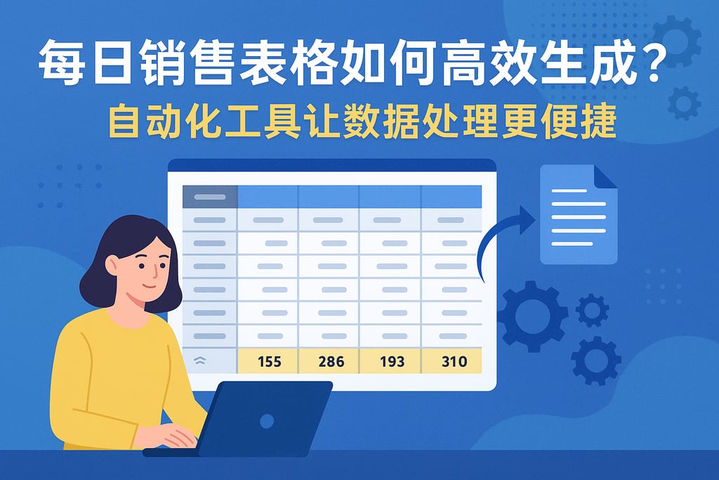 每日销售表格如何高效生成？自动化工具让数据处理更便捷