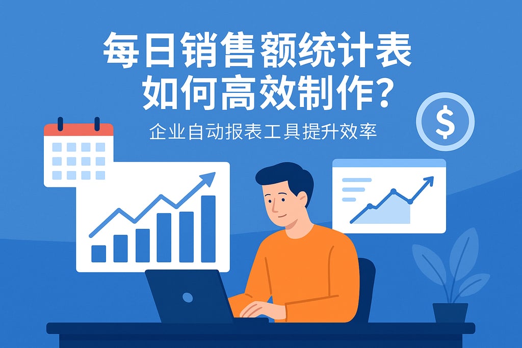 每日销售额统计表如何高效制作？企业自动报表工具提升效率