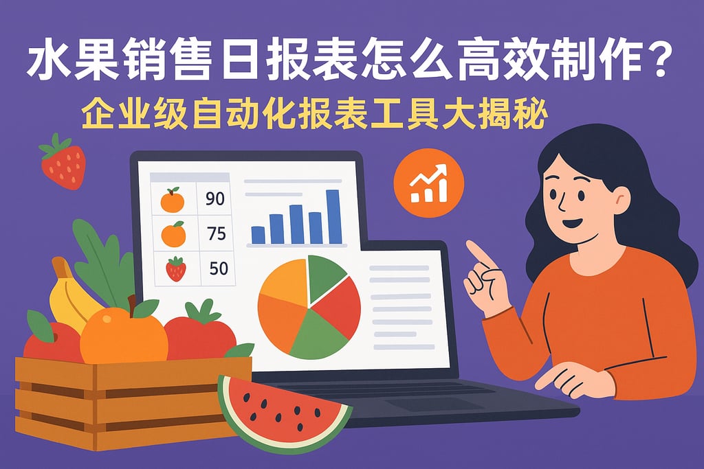 水果销售日报表怎么高效制作？企业级自动化报表工具大揭秘