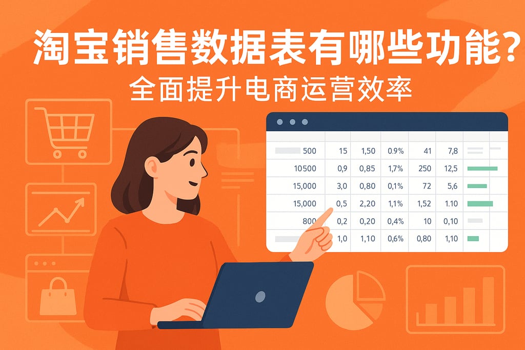 淘宝销售数据表有哪些功能？全面提升电商运营效率