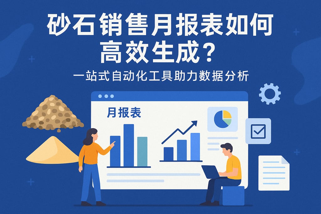 砂石销售月报表如何高效生成？一站式自动化工具助力数据分析