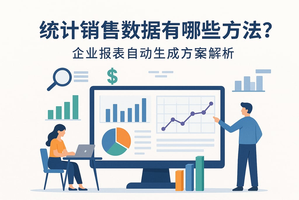 统计销售数据有哪些方法？企业报表自动生成方案解析