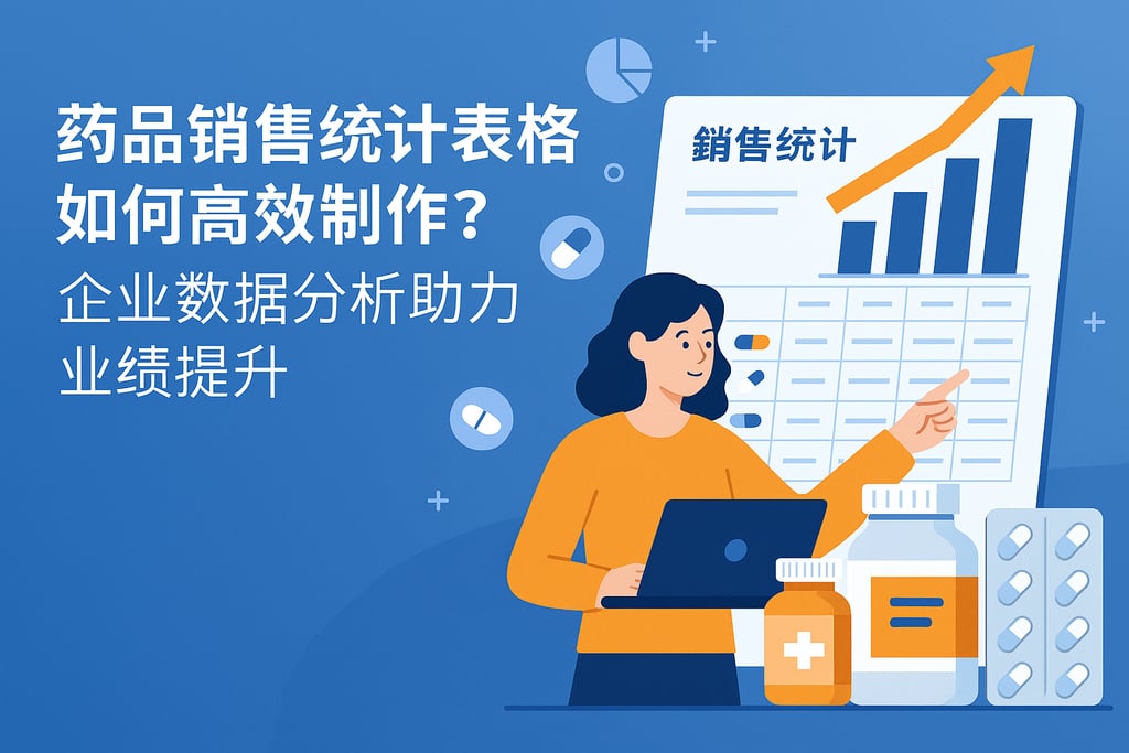 药品销售统计表格如何高效制作？企业数据分析助力业绩提升