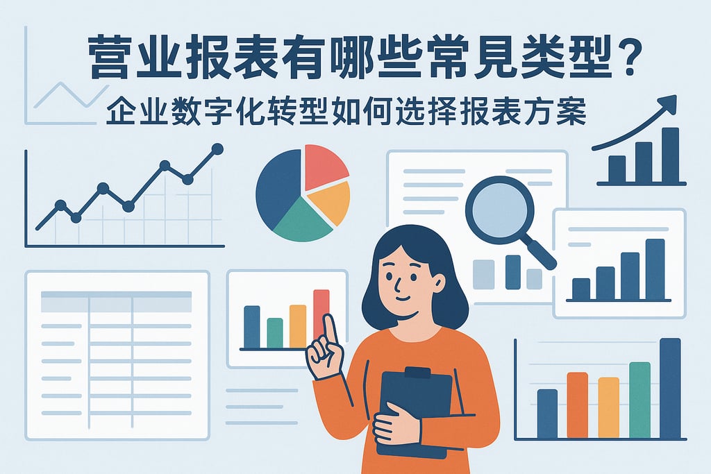 营业报表有哪些常见类型？企业数字化转型如何选择报表方案