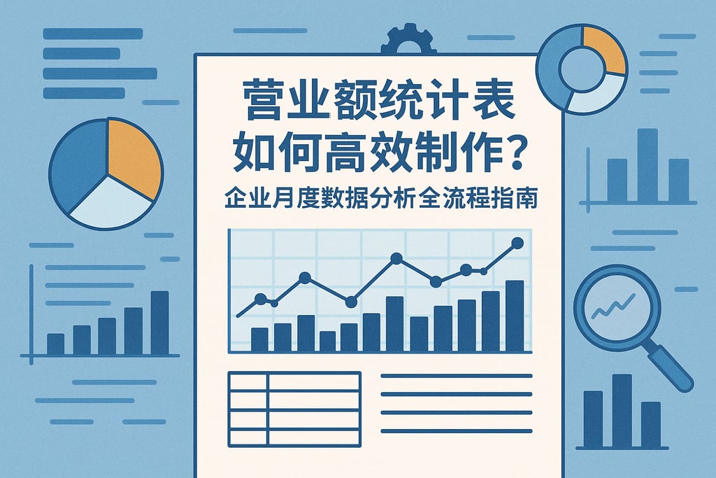 营业额统计表如何高效制作？企业月度数据分析全流程指南