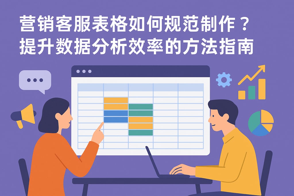 营销客服表格如何规范制作？提升数据分析效率的方法指南