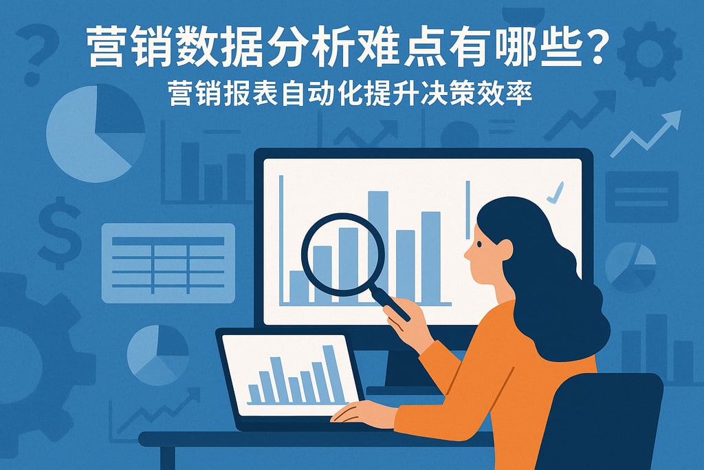 营销数据分析难点有哪些？营销报表自动化提升决策效率