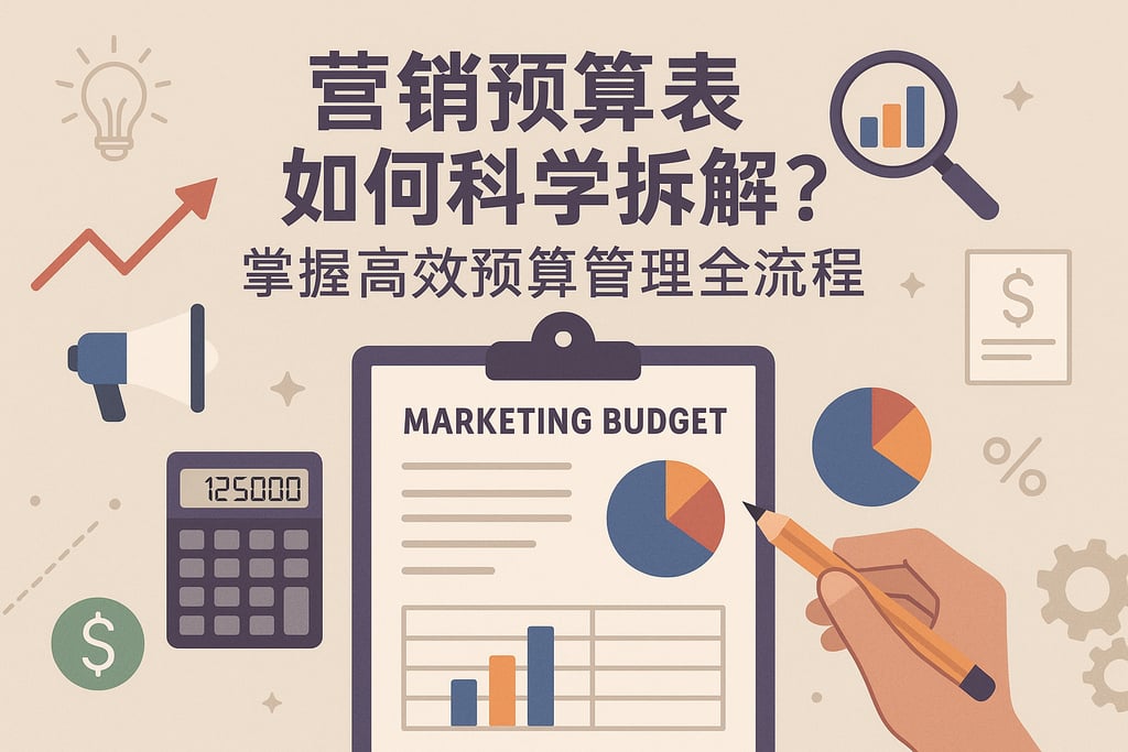 营销预算表如何科学拆解？掌握高效预算管理全流程