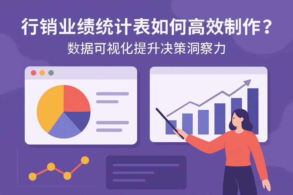 行销业绩统计表如何高效制作？数据可视化提升决策洞察力