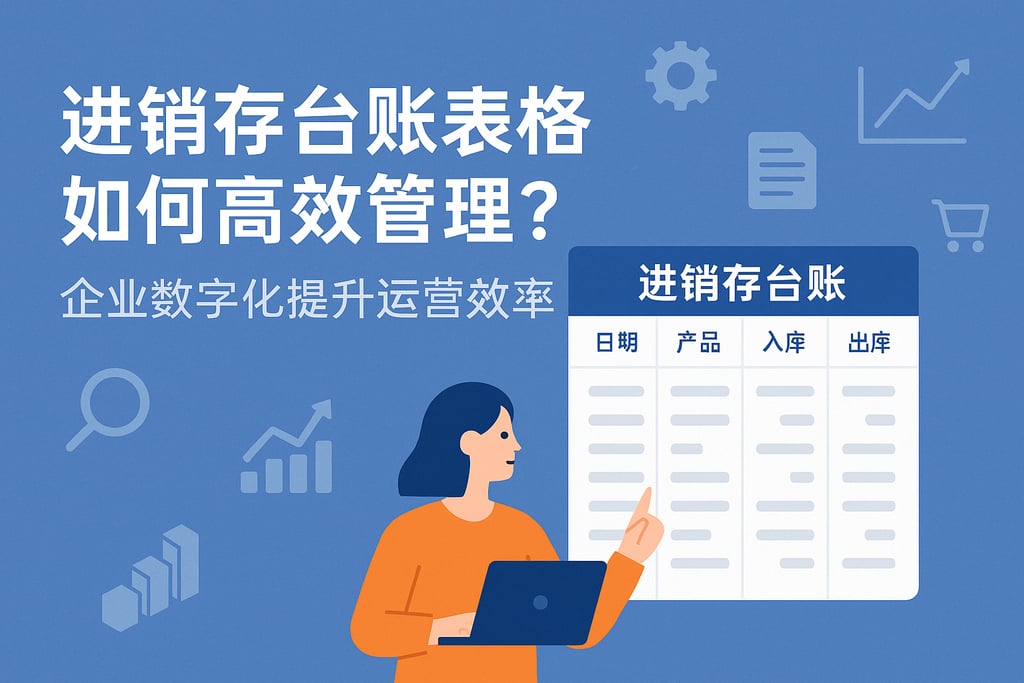 进销存台账表格如何高效管理？企业数字化提升运营效率