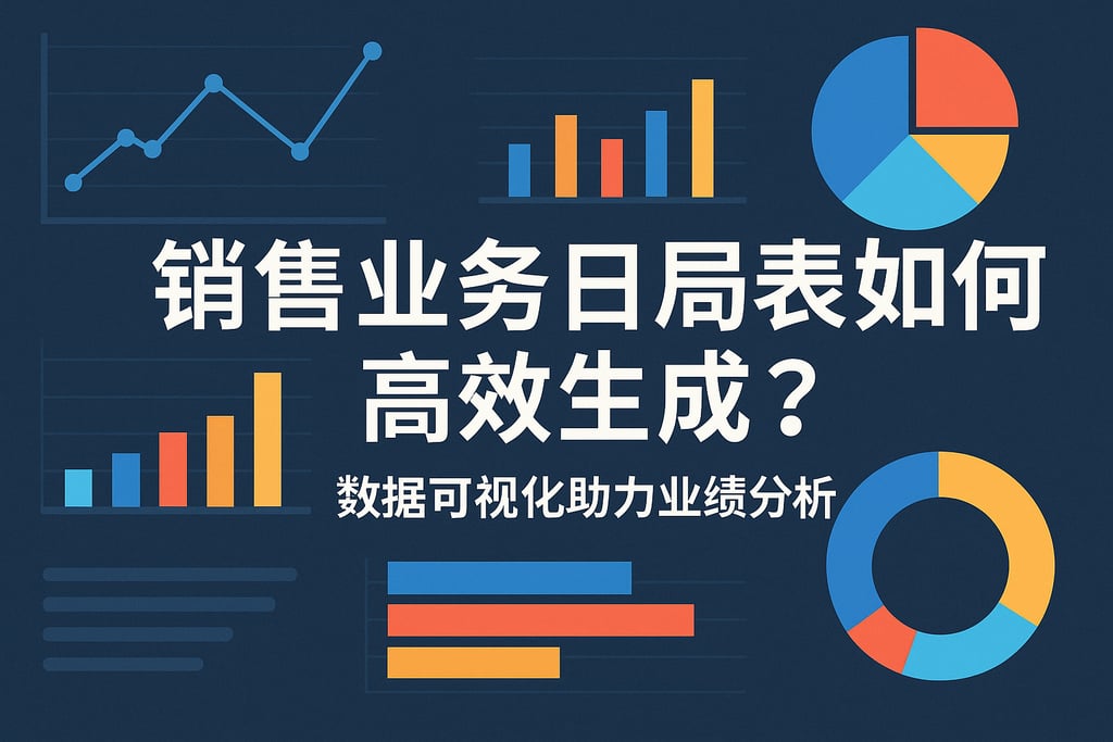 销售业务日报表如何高效生成？数据可视化助力业绩分析