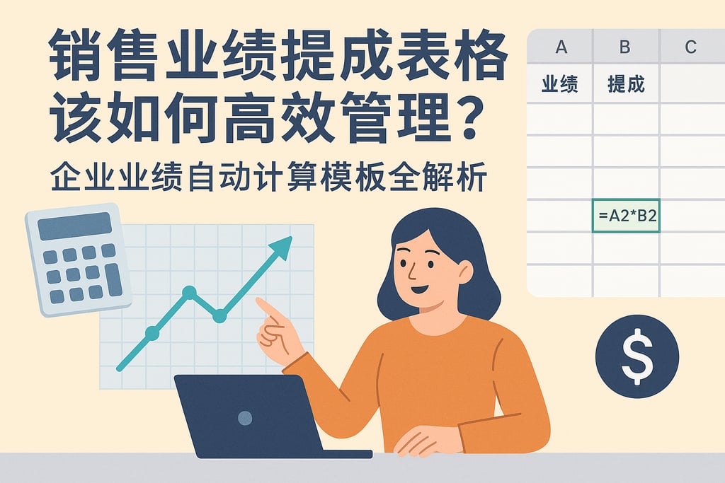 销售业绩提成表格该如何高效管理？企业业绩自动计算模板全解析