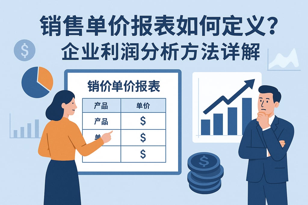 销售单价报表如何定义？企业利润分析方法详解